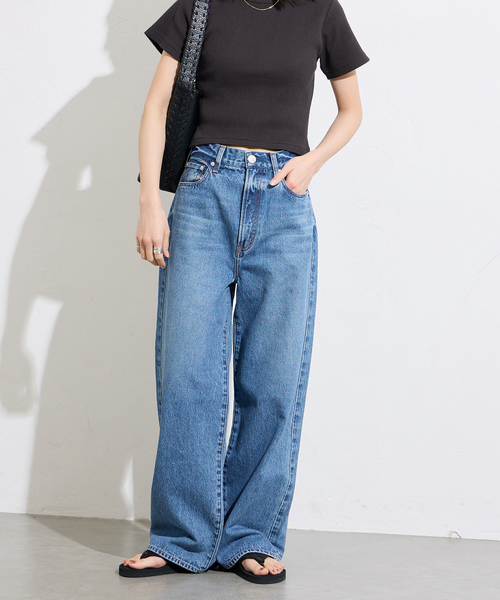 NEEDBY heritage（ニードバイヘリテージ）の「《WEB限定追加》【NEEDBY heritage/ニードバイ ヘリテージ】LUNA（デニムパンツ・レディース・クリアブルー/ネイビー・25/24/26）」の12枚目の写真