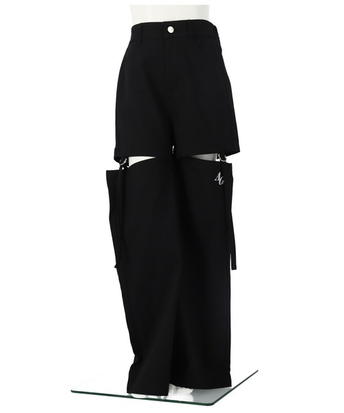 ANAP GiRL(アナップガール)の「2WAYデザインワイドデニムパンツ(デニムパンツ・キッズ・ブルー/ブラック・XS/S/M)」の21枚目の写真