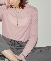 Auntie Rosa Holiday | シアーリブサムホールプルオーバー(Tシャツ/カットソー)