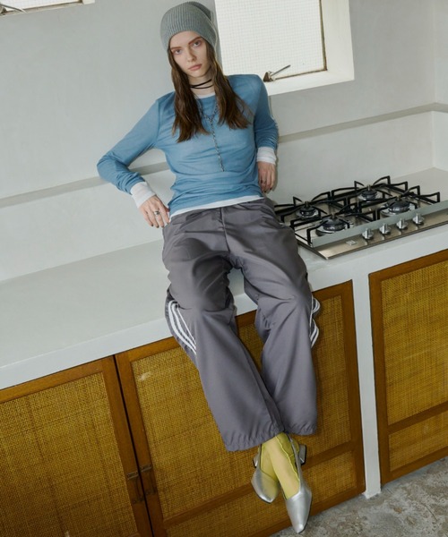 Auntie Rosa Holiday（アンティローザホリデー）の「※入荷禁止※シアーリブサムホールプルオーバー（Tシャツ/カットソー・レディース・ブルー/アイボリー/ブラック/ブラウン/ピンク/ピンク系その他/ブルー系その他・FREE）」の13枚目の写真