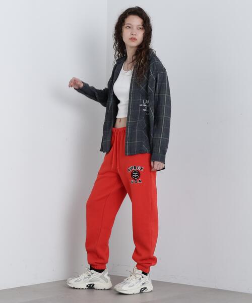 AVIREX(アヴィレックス)の「CHEMICAL WASH CHECK SHIRT/ケミカルウォッシュ チェックシャツ(シャツ/ブラウス・レディース・イエロー/オレンジ/モスグリーン・M/S)」の9枚目の写真