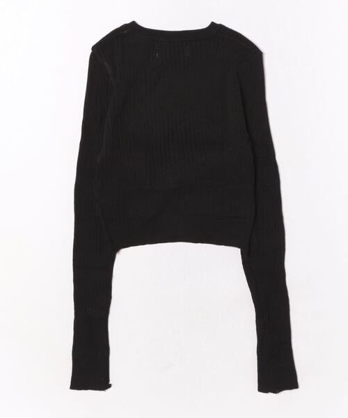 THISIS(ディスイズ)の「ツイストデザイン クロップドニットトップス(ニット/セーター・レディース・ピンク/ホワイト/ミント/オレンジ/ブラック/ブルー・FREE)」の9枚目の写真
