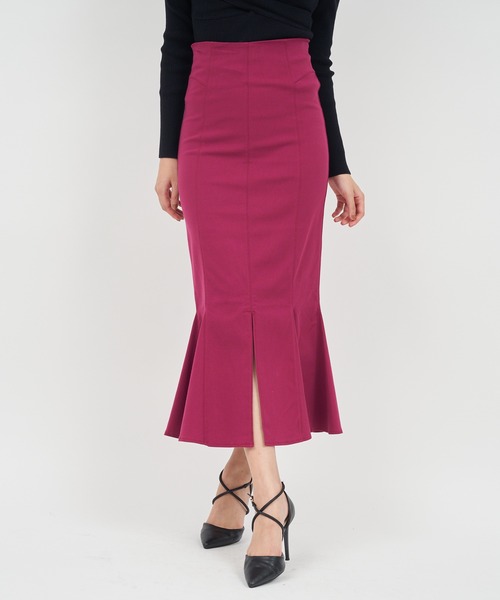 ROYAL PARTY（ロイヤルパーティー）の「ガムストレッチマーメイドスカート’24a（スカート・レディース・ベージュ/ボルドー/ブルー/ブラック・SMALL/MEDIUM）」の18枚目の写真