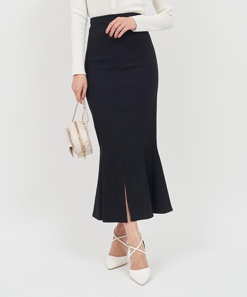 ROYAL PARTY（ロイヤルパーティー）の「ガムストレッチマーメイドスカート’24a（スカート・レディース・ベージュ/ボルドー/ブルー/ブラック・SMALL/MEDIUM）」の22枚目の写真