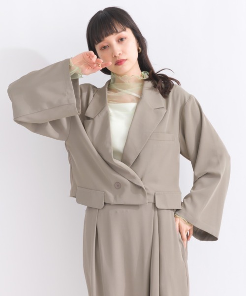 【Drawer♡】袖レースカットソー2022SS Drawer♡】袖レースカットソー2022SS