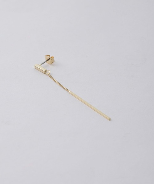 NANO universe（ナノユニバース）の「チェーンパーツピアス（ピアス（両耳用）・レディース・シルバー/ゴールド・FREE）」の7枚目の写真