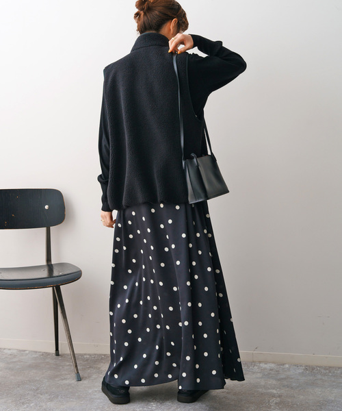 スピックアンドスパン　キャミワンピース　ロングワンピース　フレア　総柄　M Spick & Span（スピックアンドスパン）の「≪WEB限定追加
