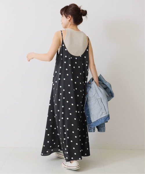 spick&span ドットフレアキャミワンピース Spick & Span（スピックアンドスパン）の「≪WEB限定追加