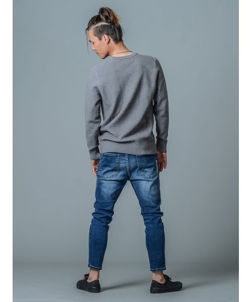 REGIEVO(レジエボ)の「【REGIEVO】クールな男のスマートなニット(ニット/セーター・メンズ・ブラック/オフホワイト/グレー・SMALL/LARGE/X-LARGE/MEDIUM)」の11枚目の写真