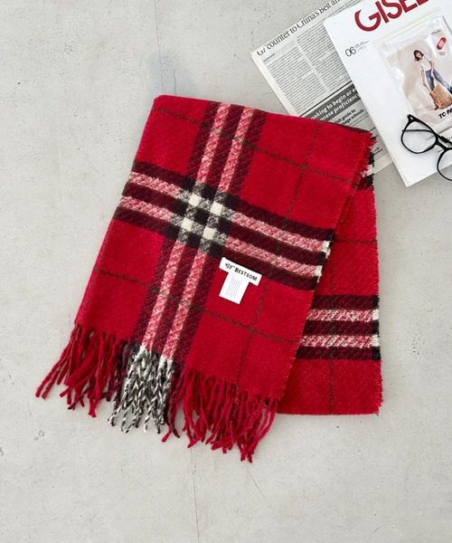 セール】シンプルタータンチェックマフラー（マフラー）｜CLEA（クレア