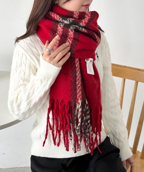 セール】シンプルタータンチェックマフラー（マフラー）｜CLEA（クレア