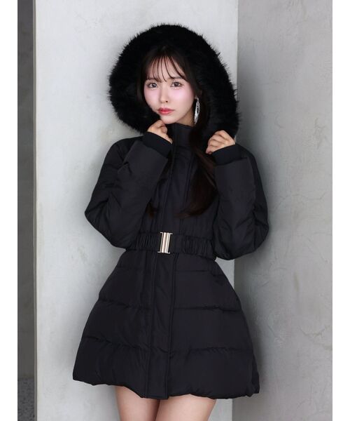 EATME（イートミー）の「フェイクファーフードレディダウンコート（ダウンジャケット/コート・レディース・オフホワイト/ブラック・FREE）」の10枚目の写真