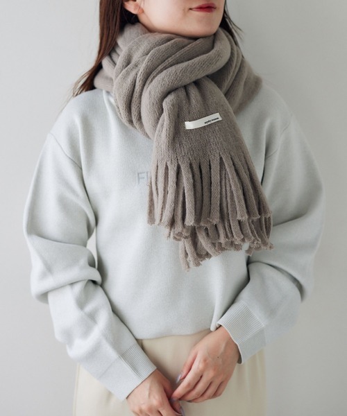 mysty woman（ミスティウーマン）の「ラッセルボリュームストール 127374（ストール/ショール・レディース・ネイビー/アイボリー/ブラウン系その他/ブルーグリーン・FREE）」の20枚目の写真