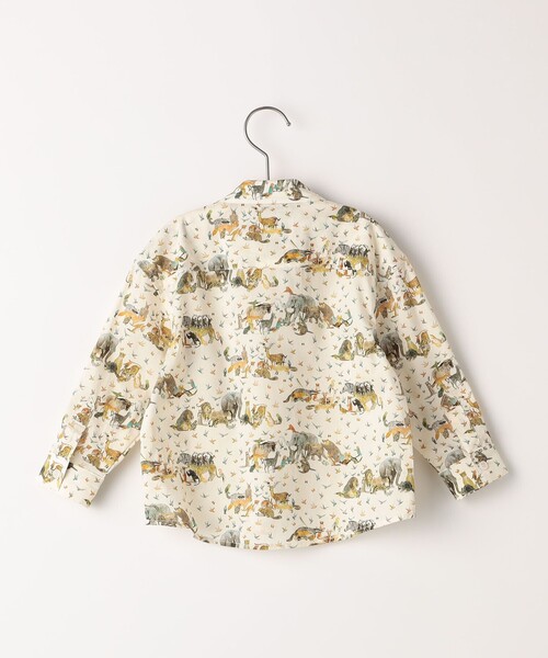 SHIPS(シップス)の「SHIPS KIDS:80~90cm / リバティ プリント 長袖 シャツ(シャツ/ブラウス・キッズ・ネイビー/ベージュ系その他・80/90)」の3枚目の写真