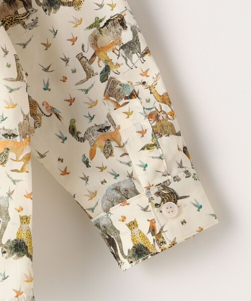 SHIPS(シップス)の「SHIPS KIDS:80~90cm / リバティ プリント 長袖 シャツ(シャツ/ブラウス・キッズ・ネイビー/ベージュ系その他・80/90)」の5枚目の写真