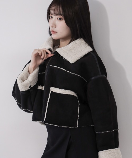 セール】【 スタンドカラーにできる2WAY 】B-3ショートボアフライト