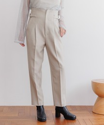 mysty woman | Ｗベルトテーパードパンツ 149651(スラックス)
