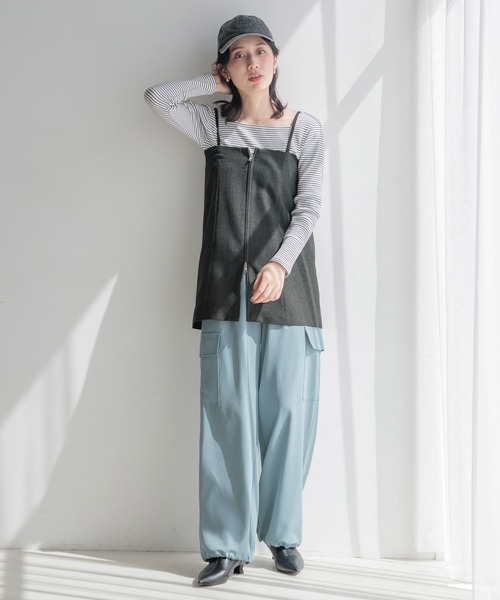 LOWRYS FARM（ローリーズファーム）の「ラナテックマルチＺＩＰベスト 119472（ベスト・レディース・チャコールグレー/ブラウン/ブラウン系その他・FREE）」の6枚目の写真