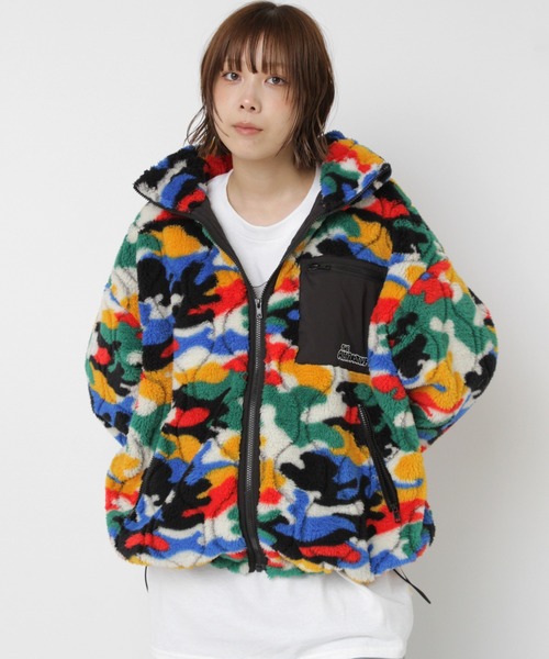 J2126 キルティングジャガードボアジャケット（ブルゾン）｜RNA