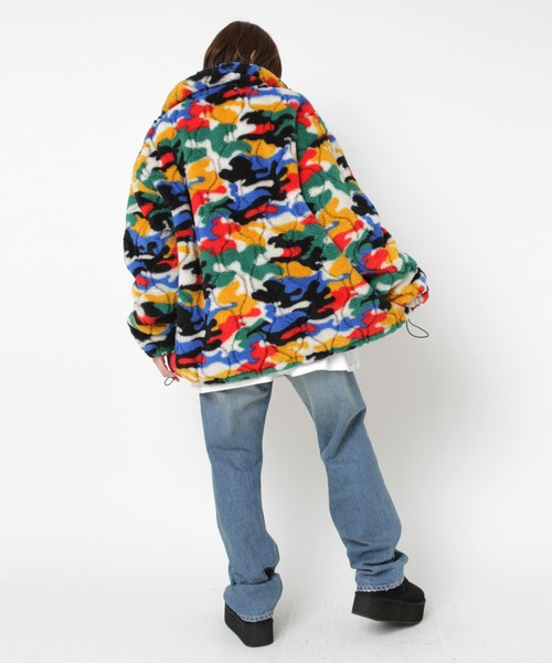 J2126 キルティングジャガードボアジャケット（ブルゾン）｜RNA