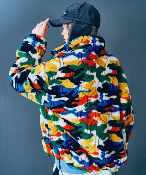 J2126 キルティングジャガードボアジャケット（ブルゾン）｜RNA