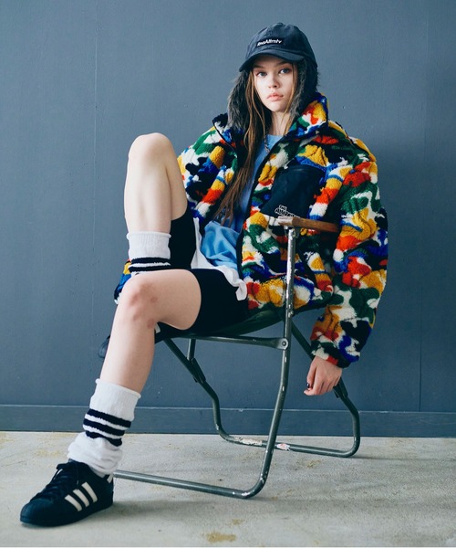 J2126 キルティングジャガードボアジャケット（ブルゾン）｜RNA