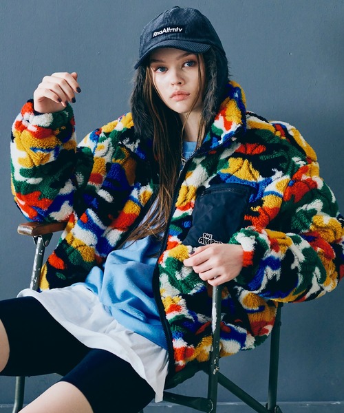 J2126 キルティングジャガードボアジャケット（ブルゾン）｜RNA