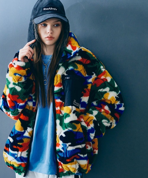 J2126 キルティングジャガードボアジャケット（ブルゾン）｜RNA