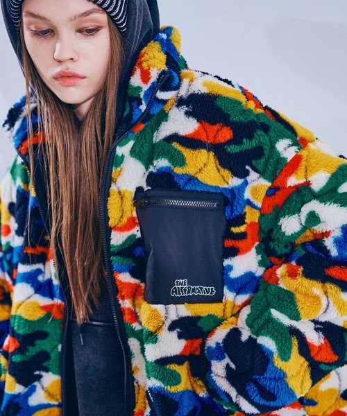 J2126 キルティングジャガードボアジャケット（ブルゾン）｜RNA