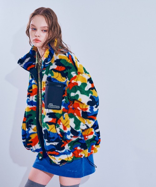 J2126 キルティングジャガードボアジャケット（ブルゾン）｜RNA