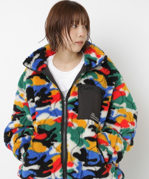 ジャケット・アウター 1O1o2n6o J2126 キルティングジャガードボアジャケット（ブルゾン）｜RNA