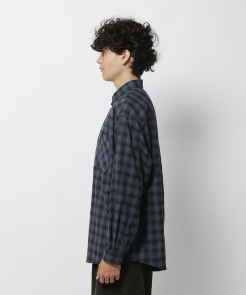 niko and...(ニコアンド)の「TRオンブレーチェックシャツ(シャツ/ブラウス・メンズ・ブラック/アイボリー/ブルー・MEDIUM/LARGE)」の21枚目の写真