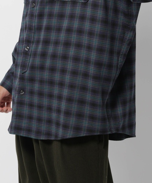 niko and...(ニコアンド)の「TRオンブレーチェックシャツ(シャツ/ブラウス・メンズ・ブラック/アイボリー/ブルー・MEDIUM/LARGE)」の14枚目の写真