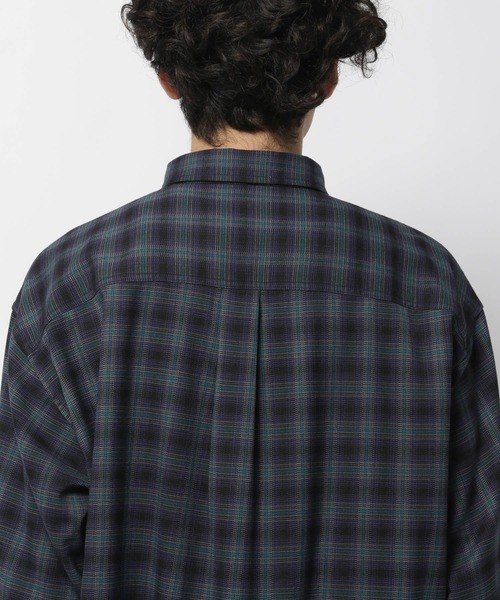 niko and...(ニコアンド)の「TRオンブレーチェックシャツ(シャツ/ブラウス・メンズ・ブラック/アイボリー/ブルー・MEDIUM/LARGE)」の15枚目の写真