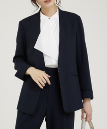 abahouse mavie | 【WEB Domani掲載】【セットアップ対応/エニディカセット】ノーカラージャケット/セミオケ(セットアップ)