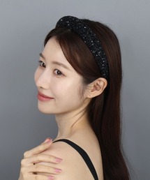 いちごタルトブラックヘアバンド値下げ可 セール】カチューシャ(ブラック/黒色系)ファッション通販
