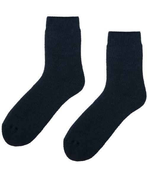 GUNZE(グンゼ)の「UCHI-COLLE/ウチコレ ルームソックス 裏起毛 ショート丈(ソックス/靴下・メンズ・ベージュ系その他/ブラウン/ブルー系その他/ネイビー・25-27CM)」の3枚目の写真