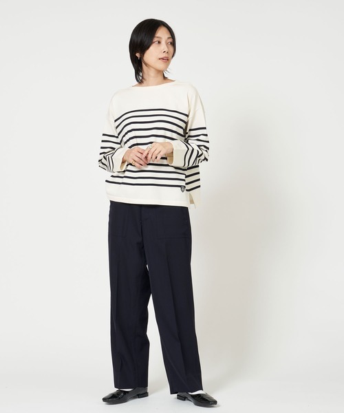 ORCIVAL(オーシバル)の「BOAT NECK PULLOVER(ニット/セーター・レディース・ホワイト系その他/ブラック系その他・1)」の7枚目の写真