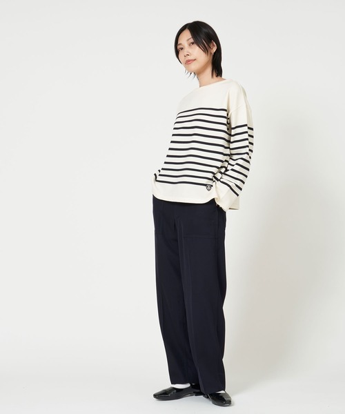 ORCIVAL(オーシバル)の「BOAT NECK PULLOVER(ニット/セーター・レディース・ホワイト系その他/ブラック系その他・1)」の5枚目の写真