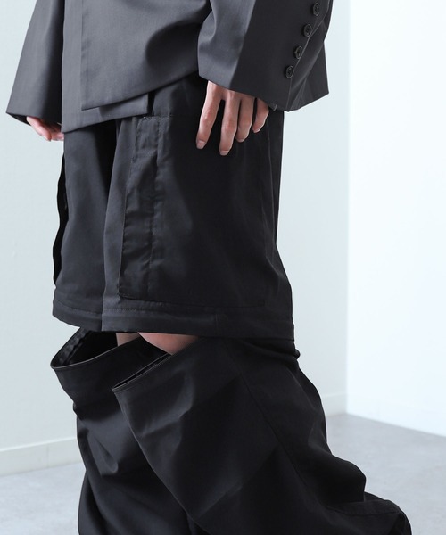 NILWAY(ニルウェイ)の「3WAY デタッチャブル ワイド カーゴパンツ(カーゴパンツ・メンズ・カーキ/ブラック/チャコール・MEDIUM/SMALL/X-LARGE/LARGE)」の22枚目の写真