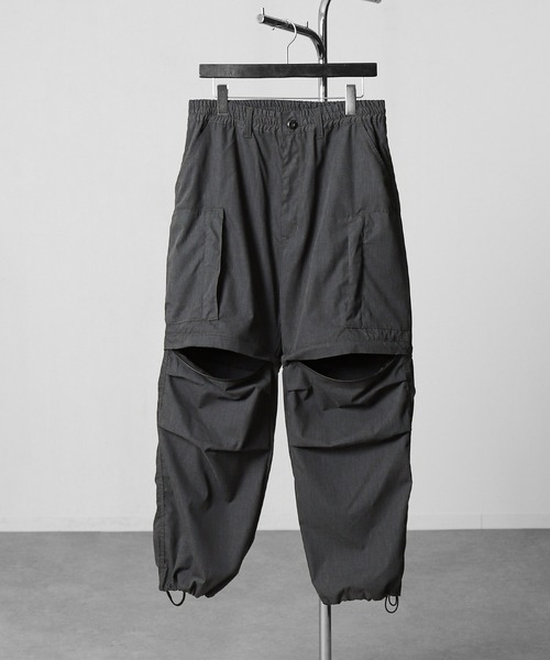 NILWAY(ニルウェイ)の「3WAY デタッチャブル ワイド カーゴパンツ(カーゴパンツ・メンズ・カーキ/ブラック/チャコール・MEDIUM/SMALL/X-LARGE/LARGE)」の7枚目の写真