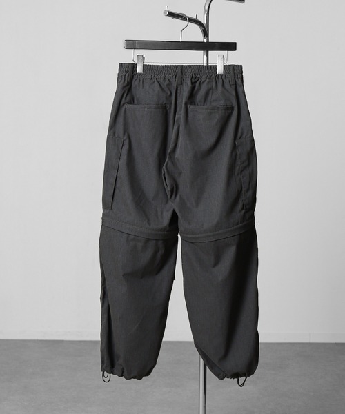 NILWAY(ニルウェイ)の「3WAY デタッチャブル ワイド カーゴパンツ(カーゴパンツ・メンズ・カーキ/ブラック/チャコール・MEDIUM/SMALL/X-LARGE/LARGE)」の11枚目の写真