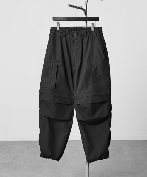 NILWAY(ニルウェイ)の「3WAY デタッチャブル ワイド カーゴパンツ(カーゴパンツ・メンズ・カーキ/ブラック/チャコール・MEDIUM/SMALL/X-LARGE/LARGE)」の15枚目の写真