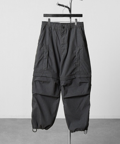 NILWAY(ニルウェイ)の「3WAY デタッチャブル ワイド カーゴパンツ(カーゴパンツ・メンズ・カーキ/ブラック/チャコール・MEDIUM/SMALL/X-LARGE/LARGE)」の16枚目の写真