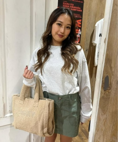 ROXY（ロキシー）の「SPRINGY WINGY TOTE /ロキシーロゴボアミニトートバッグ（トートバッグ・レディース・ピンク/ベージュ/グレー・FREE）」の13枚目の写真