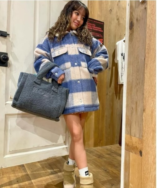 ROXY（ロキシー）の「SPRINGY WINGY TOTE /ロキシーロゴボアミニトートバッグ（トートバッグ・レディース・ピンク/ベージュ/グレー・FREE）」の15枚目の写真