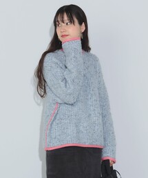 配色 ネップヤーン ニット（ウォッシャブル）