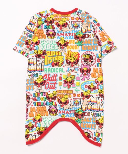MY FIRST HYSTERIC [BLACK LABEL] GOOD VIBES総柄 コンビ肌着（ロンパース）｜HYSTERIC MINI（ヒステリックミニ）
