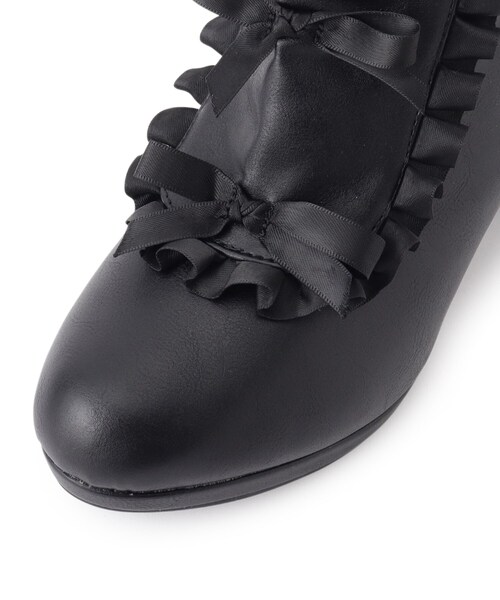 リボン3連フリルブーツ（ブーツ）｜cs T&P（シーエスティーアンドピー）