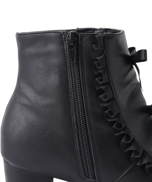 リボン3連フリルブーツ（ブーツ）｜cs T&P（シーエスティーアンドピー）